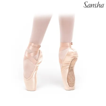 SANSHA Пуанти IZY Diva REG, 9M, Тілесний, Атлас