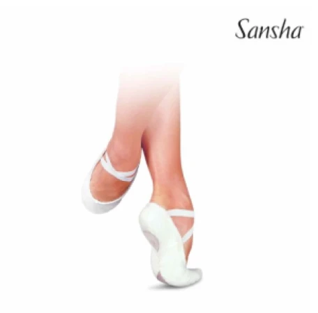 SANSHA Балетки PRO 1C, 17M, Чёрный, Кирза