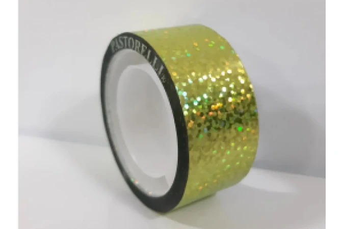 Pastorelli Обмотка diamond metallic (133), 11м, Yellow Green, Винил хлорид