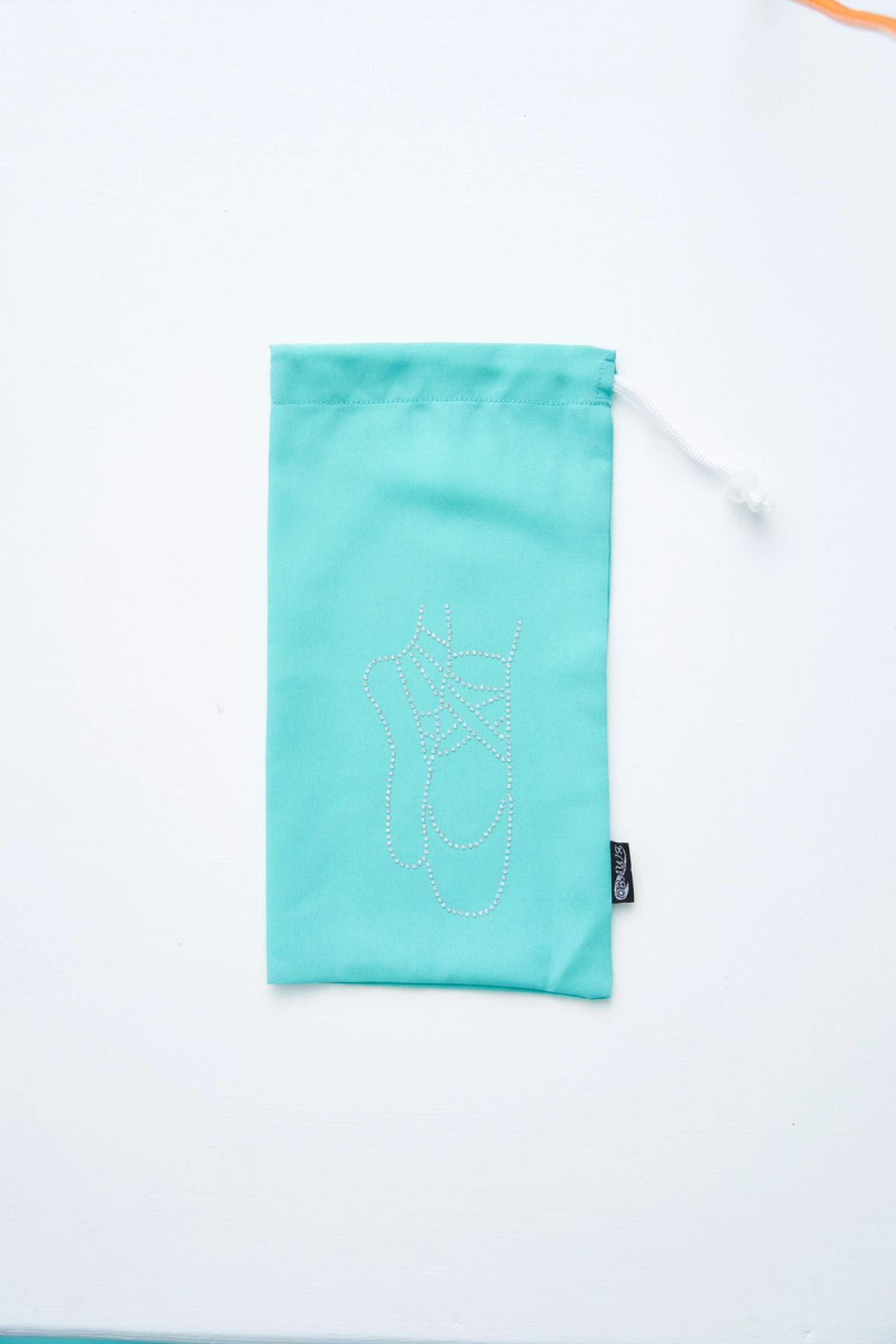 Чохол для пуант на шнурку, Персик (білі AB), Габардин Чохол для пуант на шнурку, Персик (білі AB), Габардин