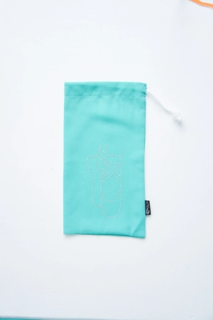 Чохол для пуант на шнурку, Персик (білі AB), Габардин Чохол для пуант на шнурку, Персик (білі AB), Габардин