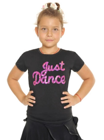 Футболка короткий рукав, Чорний (малина), 90% бавовна + 10% лайкра Футболка короткий рукав, Чорний (малина), 90% бавовна + 10% лайкра