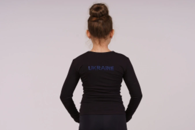 Футболка довгий рукав, Чорний (жовт., елект), 90% бавовна + 10% лайкра Футболка довгий рукав, Чорний (жовт., елект), 90% бавовна + 10% лайкра