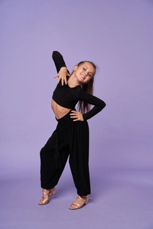 Брюки латина "Джогери", Чорний, Масло Брюки латина "Джогери", Чорний, Масло