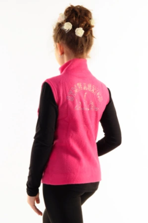 Жилет, Чорний (білі АВ), Фліс Жилет, Чорний (білі АВ), Фліс