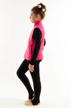 Жилет, Чорний (білі АВ), Фліс Жилет, Чорний (білі АВ), Фліс