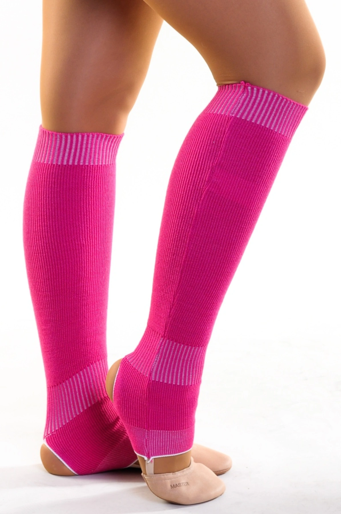 Разогрев гетры 1*1, Малиновий, Шерсть/Мохер