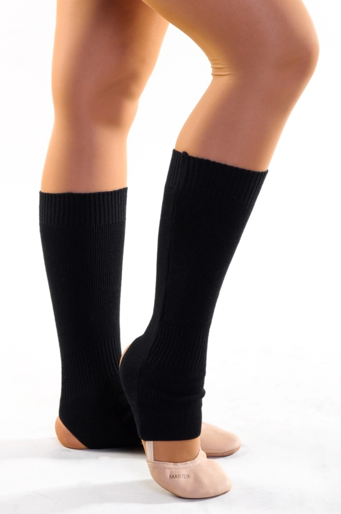 Разогрев гетры 1*1, Чёрный, Шерсть/Мохер