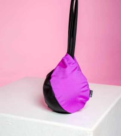 Чохол-петля для м'яча (177), Чорний / Фіолет, Еластан Чохол-петля для м'яча (177), Чорний / Фіолет, Еластан