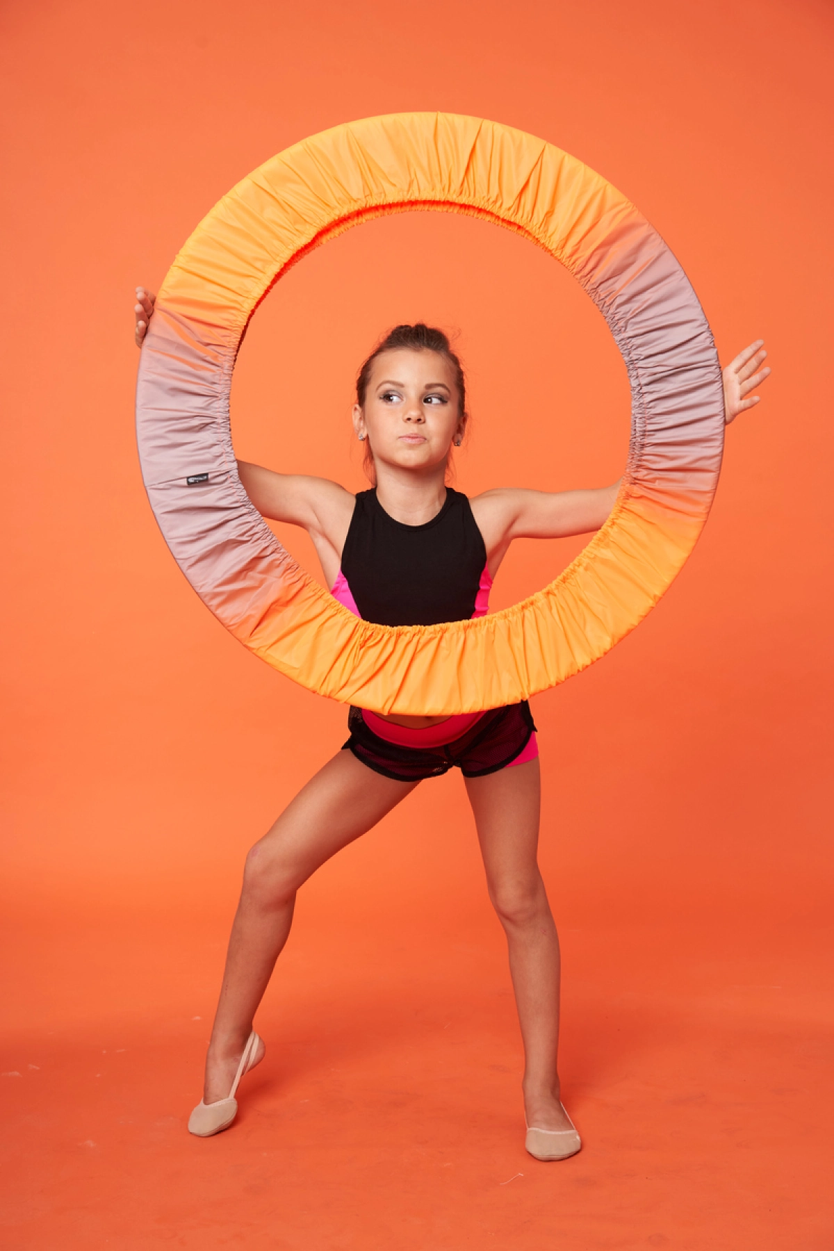 Чохол для обруча світловідбиваючий, Лимон  св. відб., Плащівка Чохол для обруча світловідбиваючий, Лимон  св. відб., Плащівка