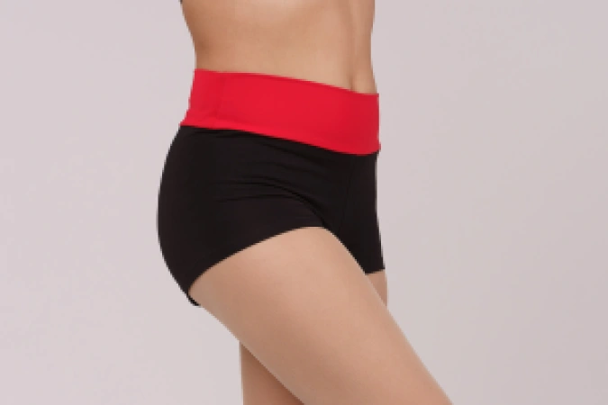 Шорти "Марія", Чорний / Електрик, 90% бав. + 10% лайк. + біфлекс матовий Шорти "Марія", Чорний / Електрик, 90% бав. + 10% лайк. + біфлекс матовий