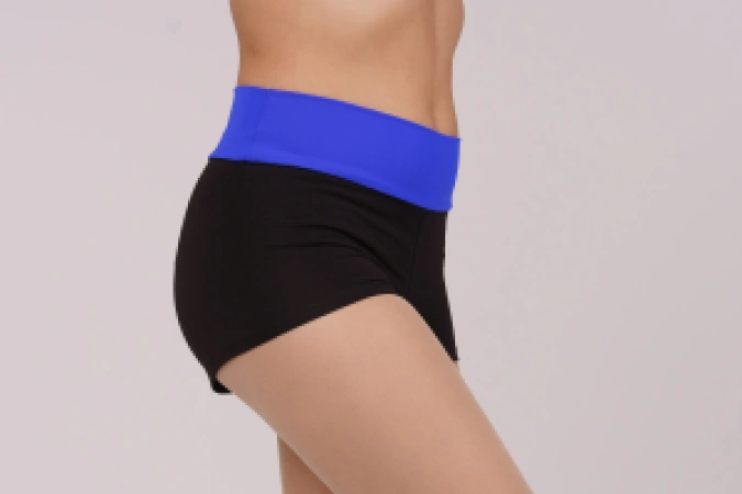 Шорти "Марія", Чорний / Електрик, 90% бав. + 10% лайк. + біфлекс матовий Шорти "Марія", Чорний / Електрик, 90% бав. + 10% лайк. + біфлекс матовий