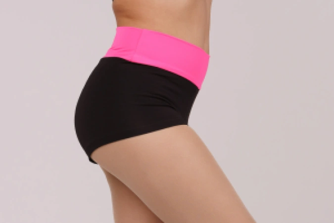 Шорти "Марія", Чорний/Малиновий, 90% бав. + 10% лайк. + біфлекс матовий Шорти "Марія", Чорний/Малиновий, 90% бав. + 10% лайк. + біфлекс матовий