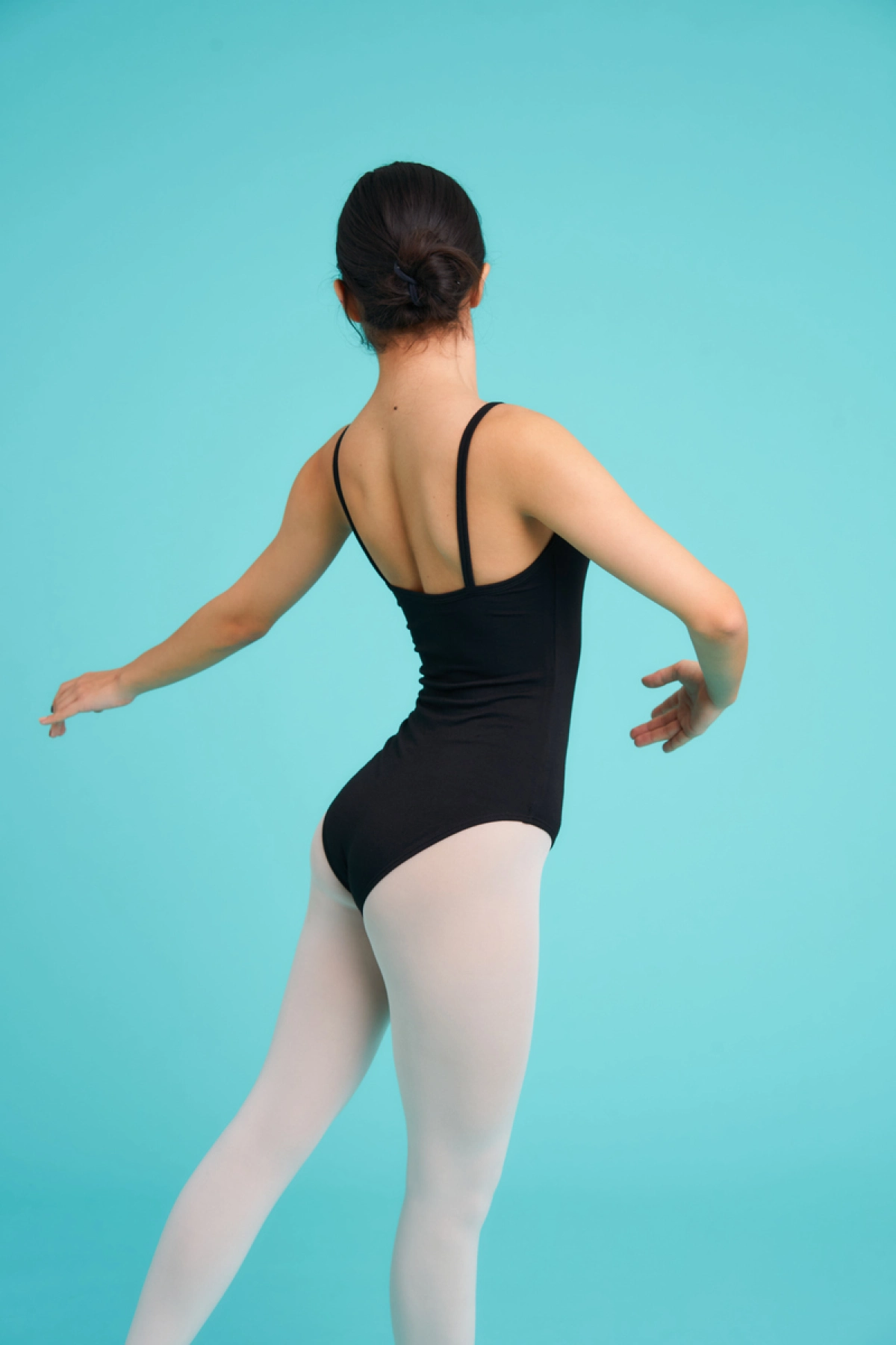 Купальник-бретелі, Чорний, 90% бавовна + 10% лайкра Купальник-бретелі, Чорний, 90% бавовна + 10% лайкра