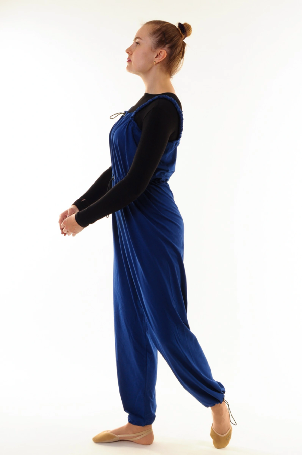 Комбинезон "Мари", Чёрный, 80% хлопок + 15% вискоза + 5% лайкра