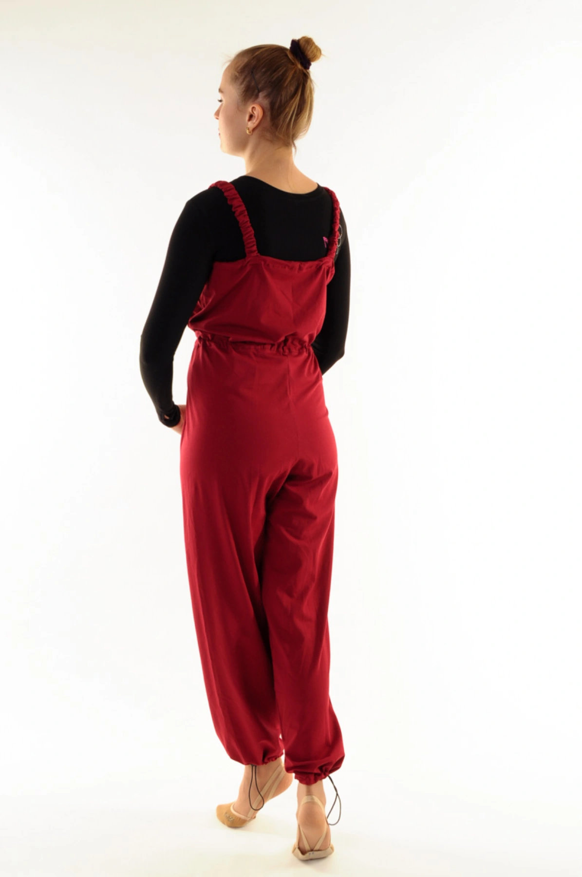 Комбинезон "Мари", Чёрный, 80% хлопок + 15% вискоза + 5% лайкра