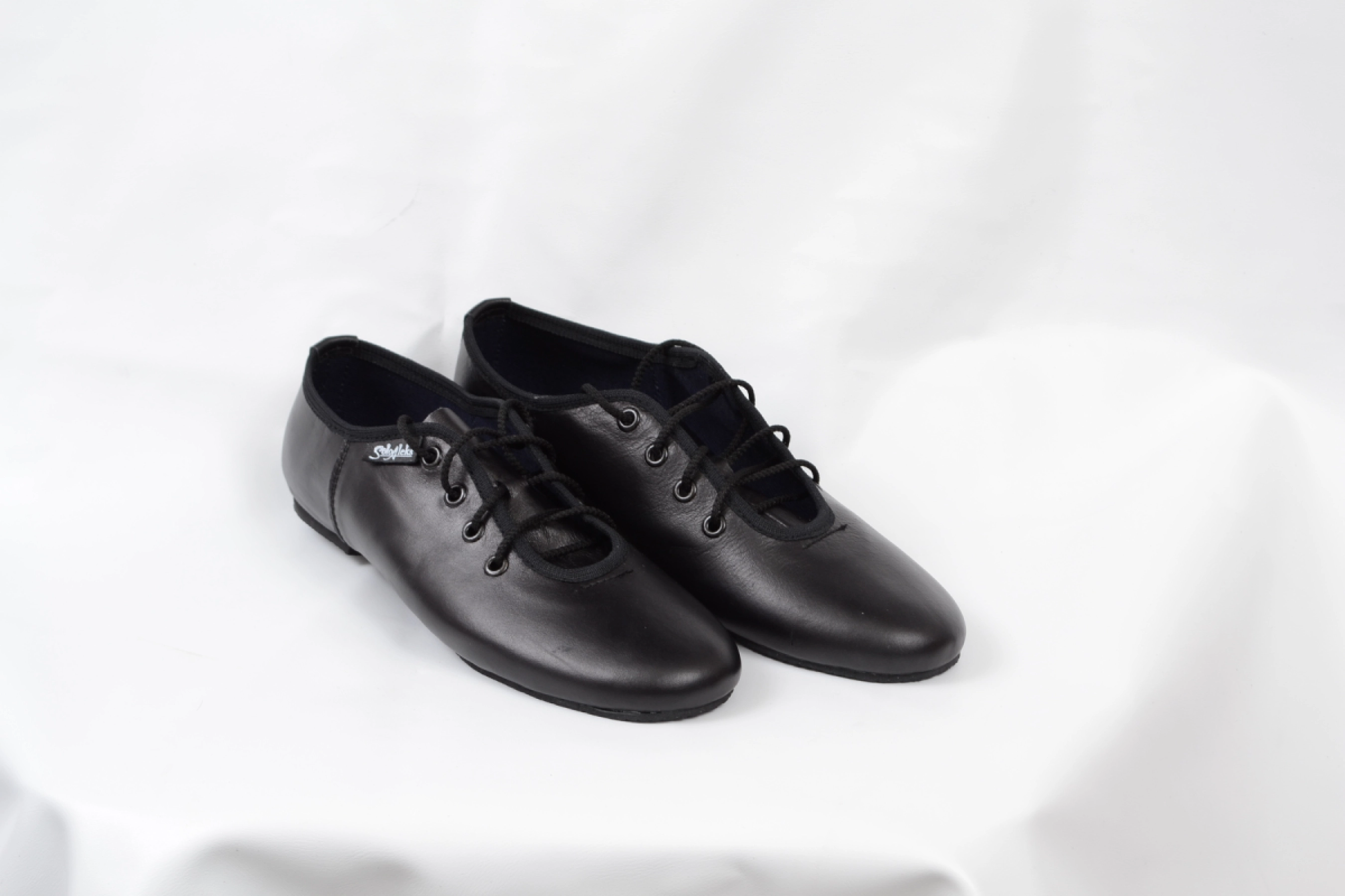 Джазовки низкие (011), Бежевый, Кожа