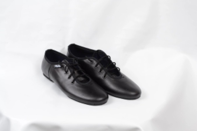 Джазовки низкие (011), Бежевый, Кожа