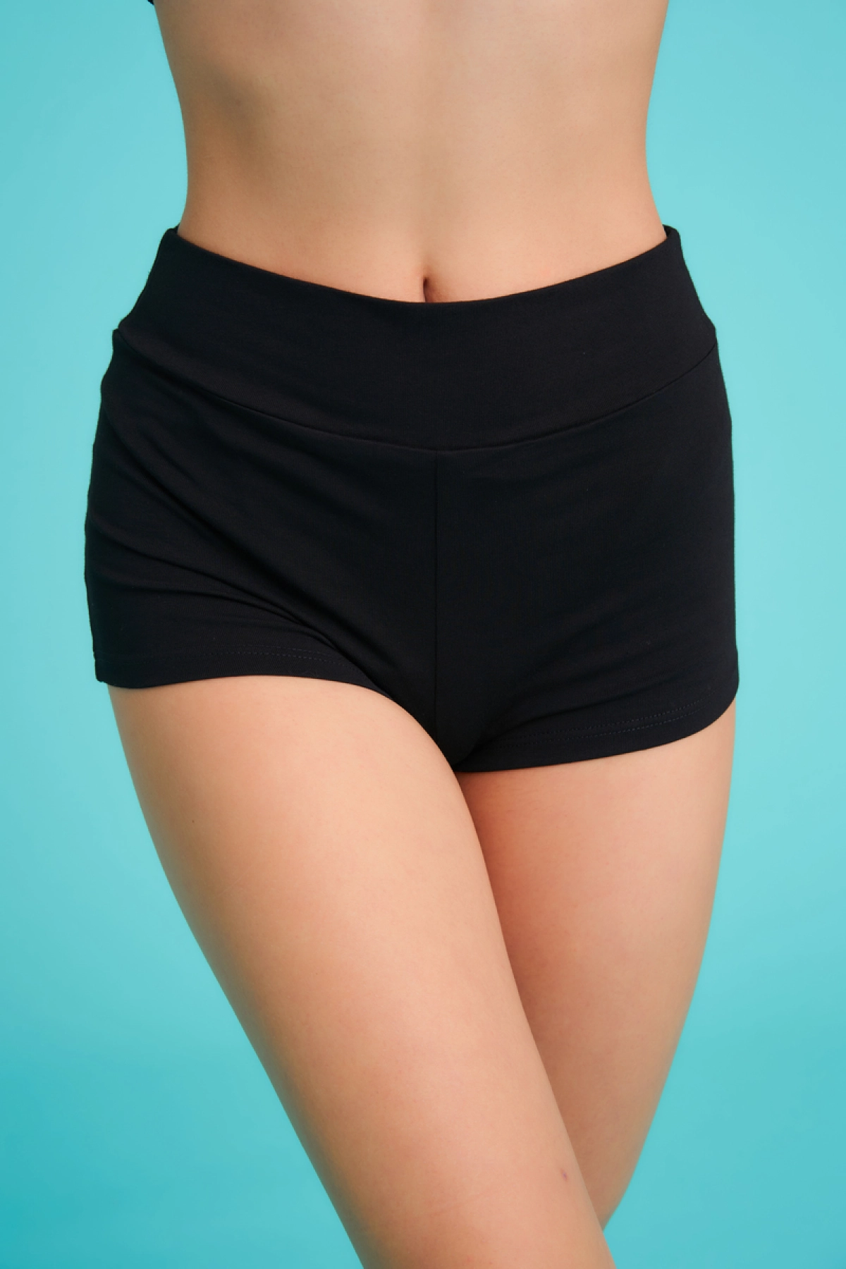 Шорти "Кокетка", Чорний/Білий, 90% бавовна + 10% лайкра