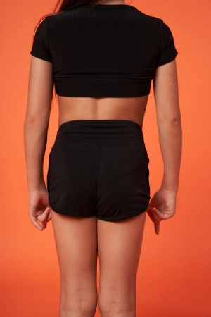 Шорти "Кокетка", Чорний, 90% бавовна + 10% лайкра