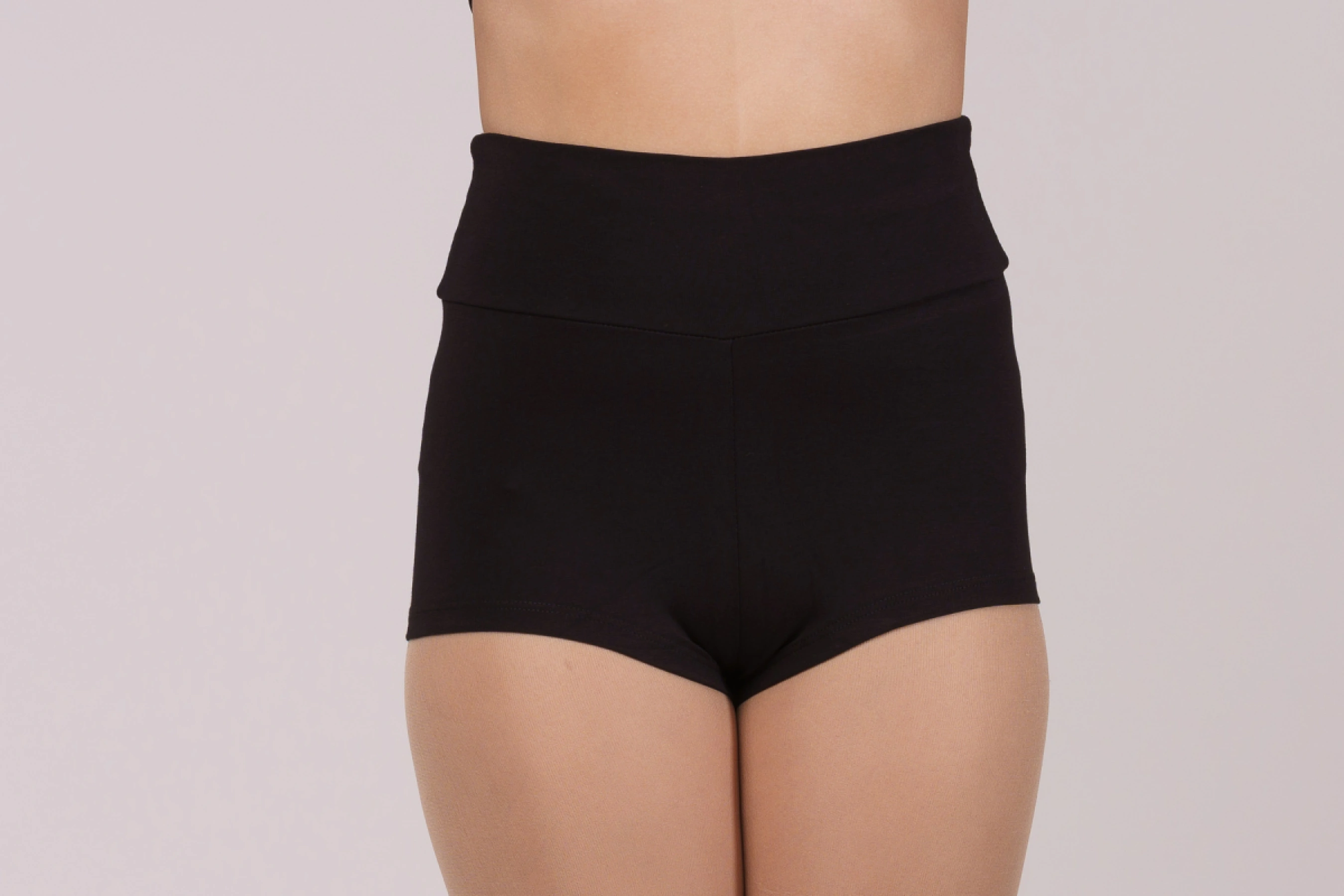 Р-Шорти "Go" високі, Чорний, 90% бавовна + 10% лайкра