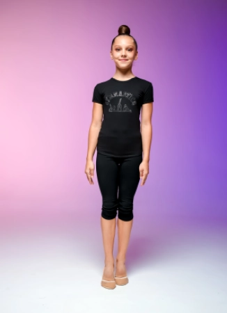 Футболка к/р, Чёрный (антрацит), 90% хлопок + 10% лайкра