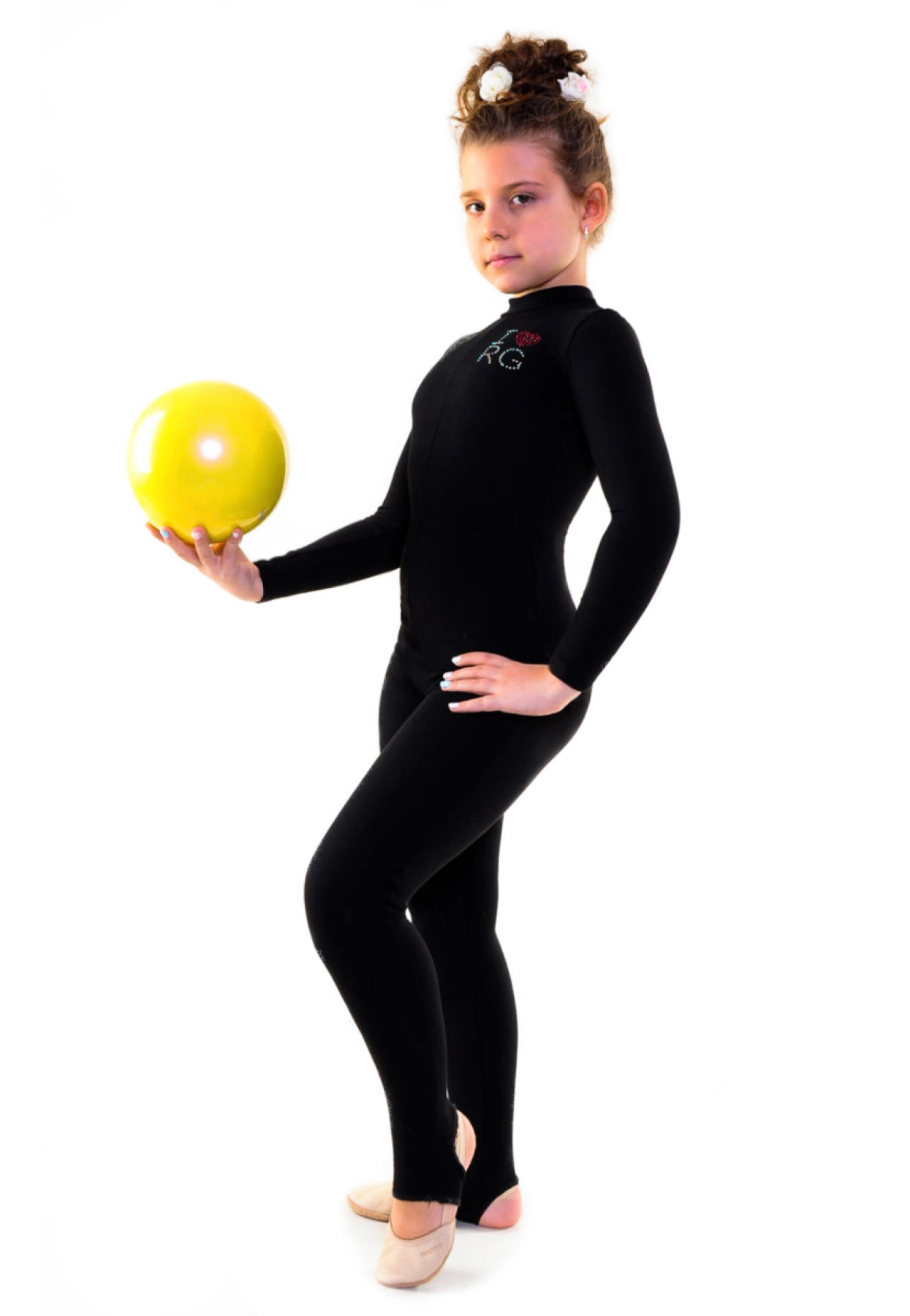 Р - Термокомб. д/р стійка лосини з дір., Чорний, 45% віскоза + 30% бавовна + 25% шерсть