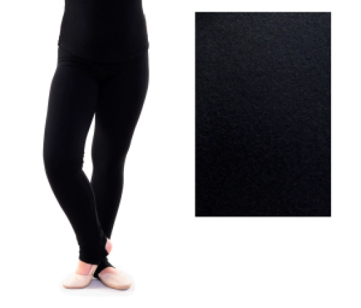 Термобілизна, лосини з дірочкою для п'яти, Чорний, 45% віскоза + 30% бавовна + 25% шерсть