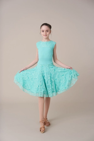 Бейсик б/р "Ассоль", Светло-розовый, Бифлекс блестящий + гипюр