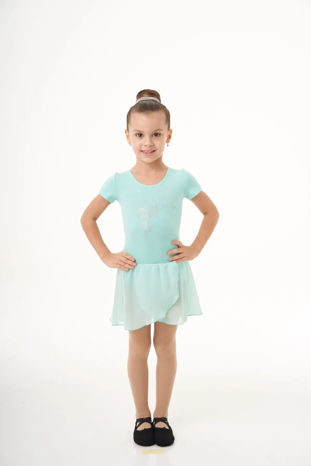 Сукня к/р "Амелі", Електрик (АВ білі), 90% бавовна + 10% лайкра + шифон