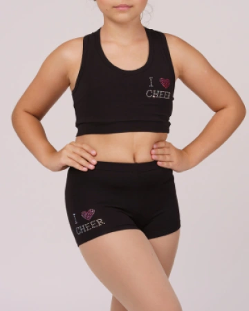 Топ-борцовка "Спорт", Чорний (біл, мал), 90% бавовна + 10% лайкра