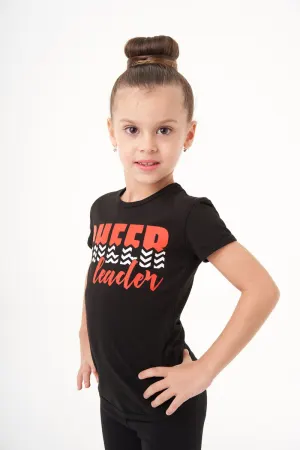 Футболка короткий рукав, Чёрный (красн.,бел.), 90% хлопок + 10% лайкра