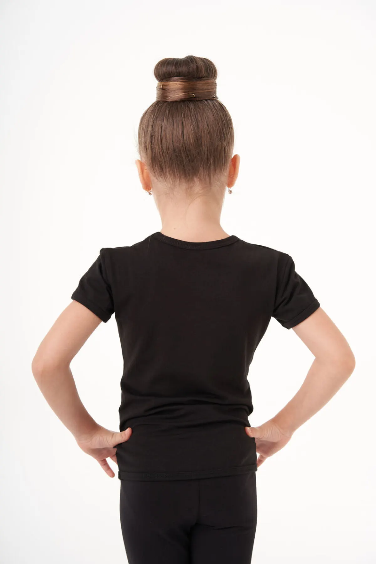 Футболка короткий рукав, Чёрный (красн.,бел.), 90% хлопок + 10% лайкра