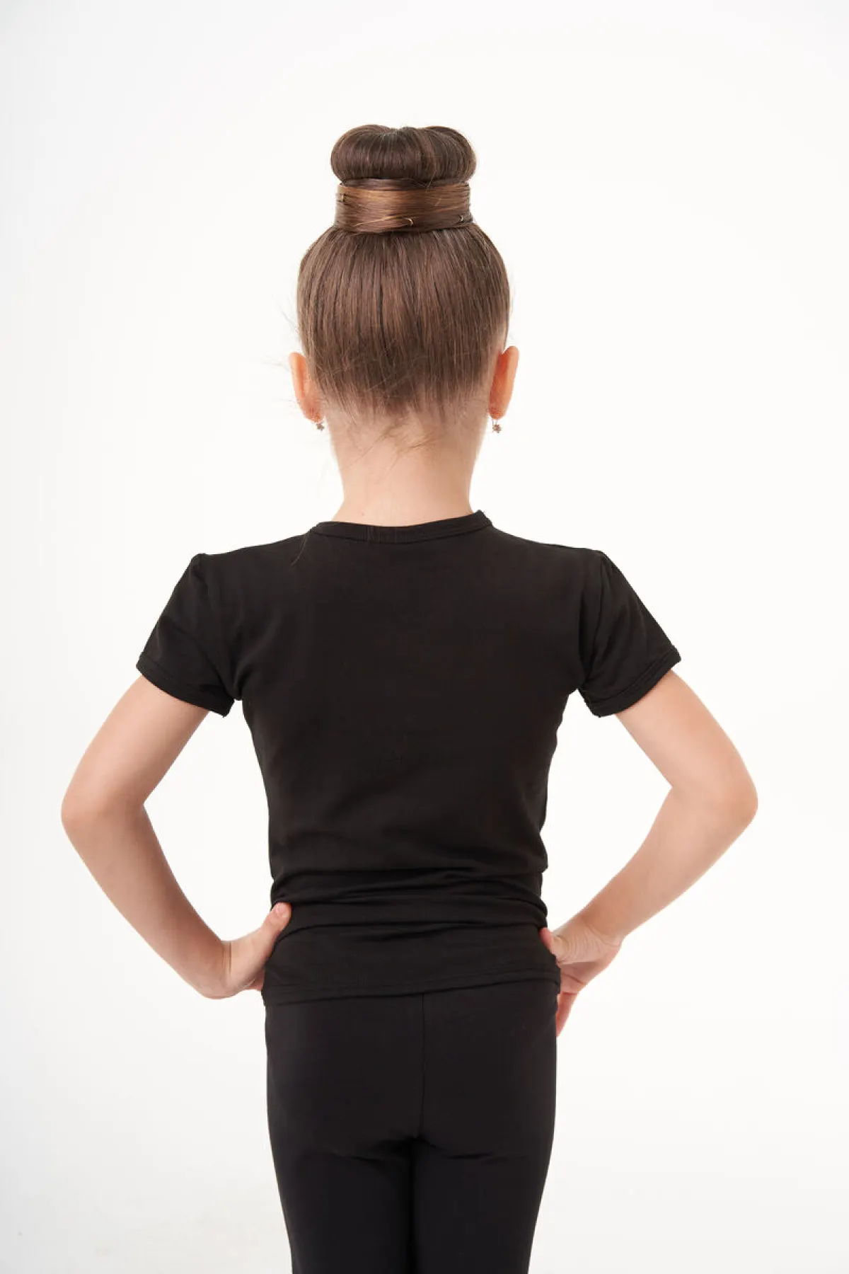 Футболка короткий рукав, Чорний (ел., АВ, черв.), 90% бавовна + 10% лайкра