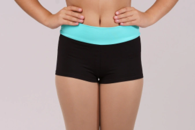 Шорти "Марія", Чорний / Електрик, Біфлекс матовий