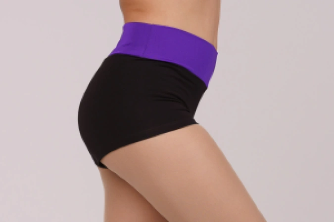 Шорти "Марія", Чорний/Малиновий, 90% бав. + 10% лайк. + біфлекс матовий