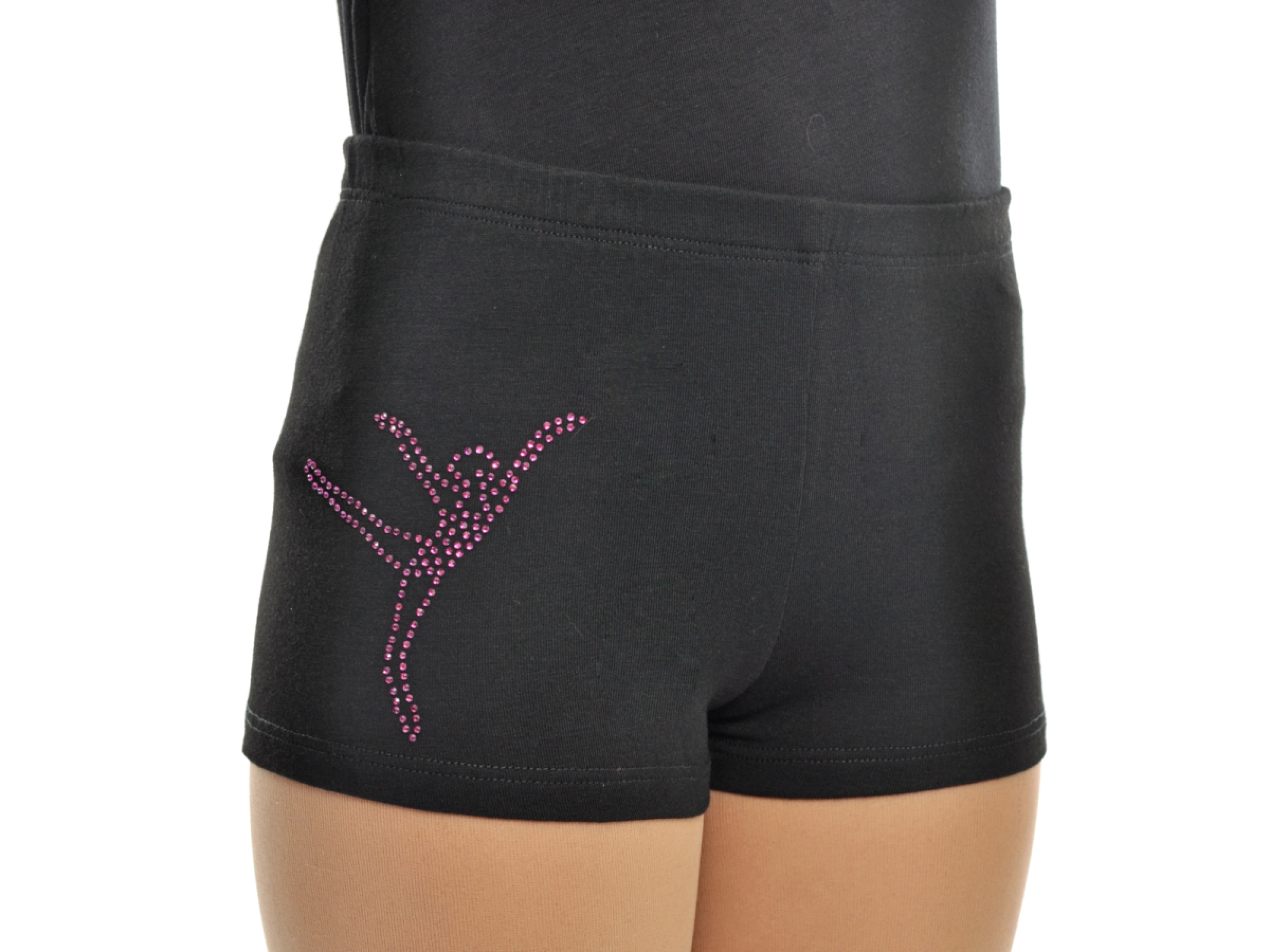 Шорти, Чорний, 80% бавовна + 15% віскоза + 5% лайкра