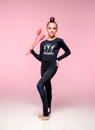 Футболка длинный рукав, Чёрный (серебро), 90% хлопок + 10% лайкра