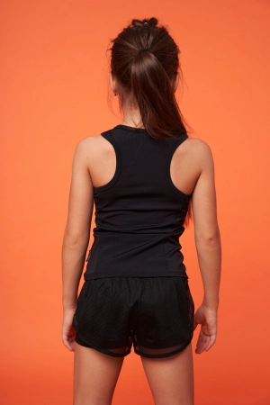 Шорти "Дзвіночок", Неон-малина №1 / Чорний, Біфлекс матовий + софт