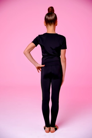 Футболка "Трикутник", Чорний/Неон-лимон, Біфлекс