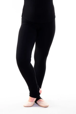 Термобілизна, лосини з дірочкою для п'яти, Чорний, 45% віскоза + 30% бавовна + 25% шерсть