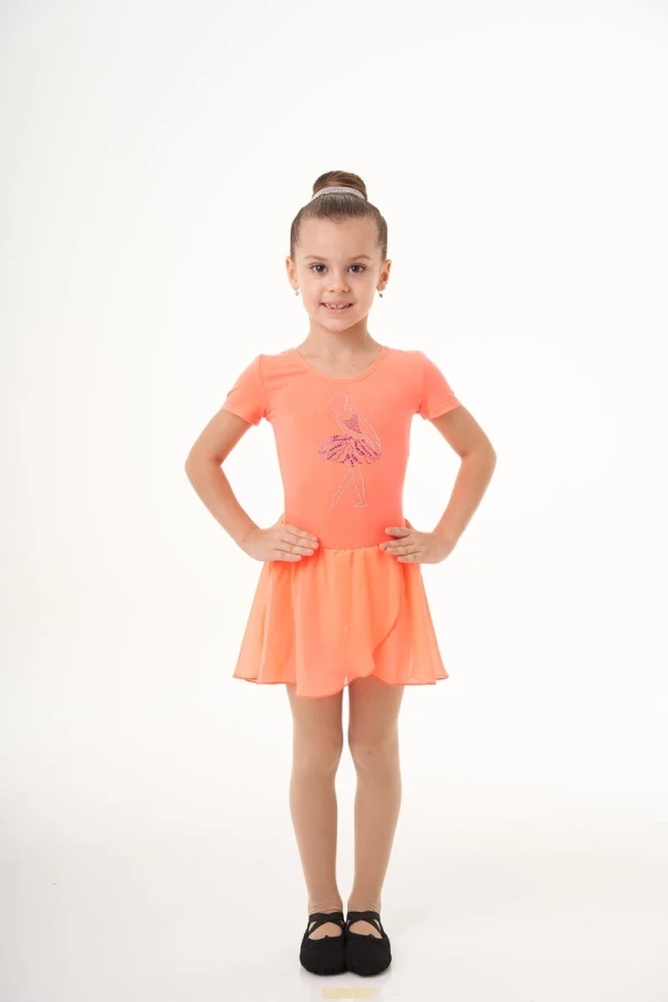 Платье к/р "Амели", Чёрный (бел, мал), 90% хлопок + 10% лайкра + шифон