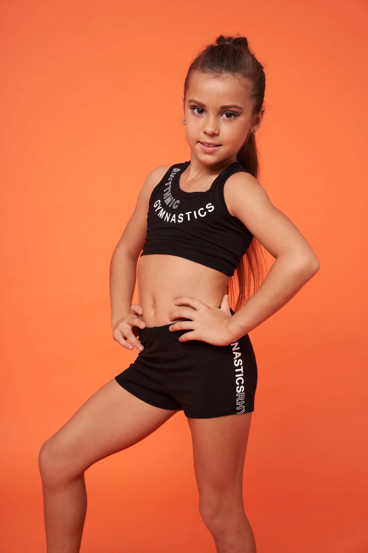 Р-Шорти, Чорний/Білий, 90% бавовна + 10% лайкра