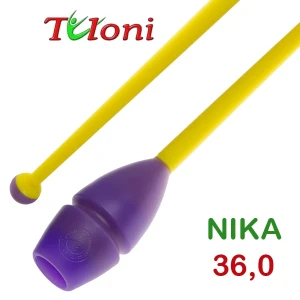 Tuloni Булави Nika, 36 см, Purple/Yellow, Резина + пластик