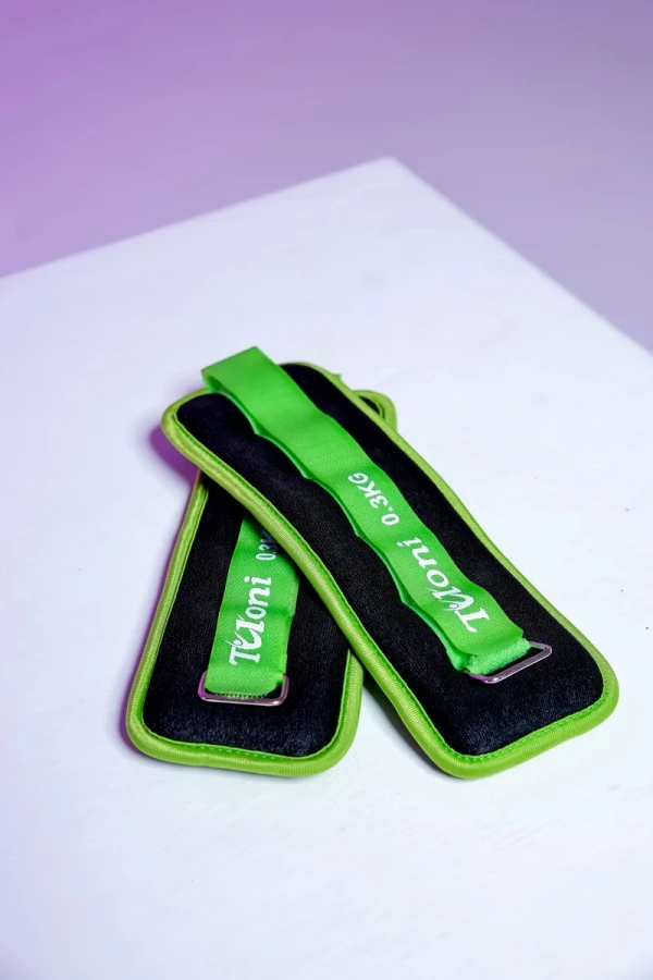 Tuloni Утяжелители 2*0,300кг, 2*0,300кг, Зеленый (павлиний)