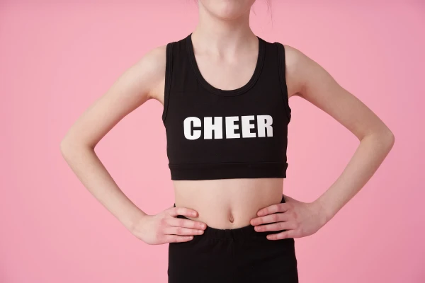 Топ-борцовка "Спорт", Чёрный/Белый, 90% хлопок + 10% лайкра