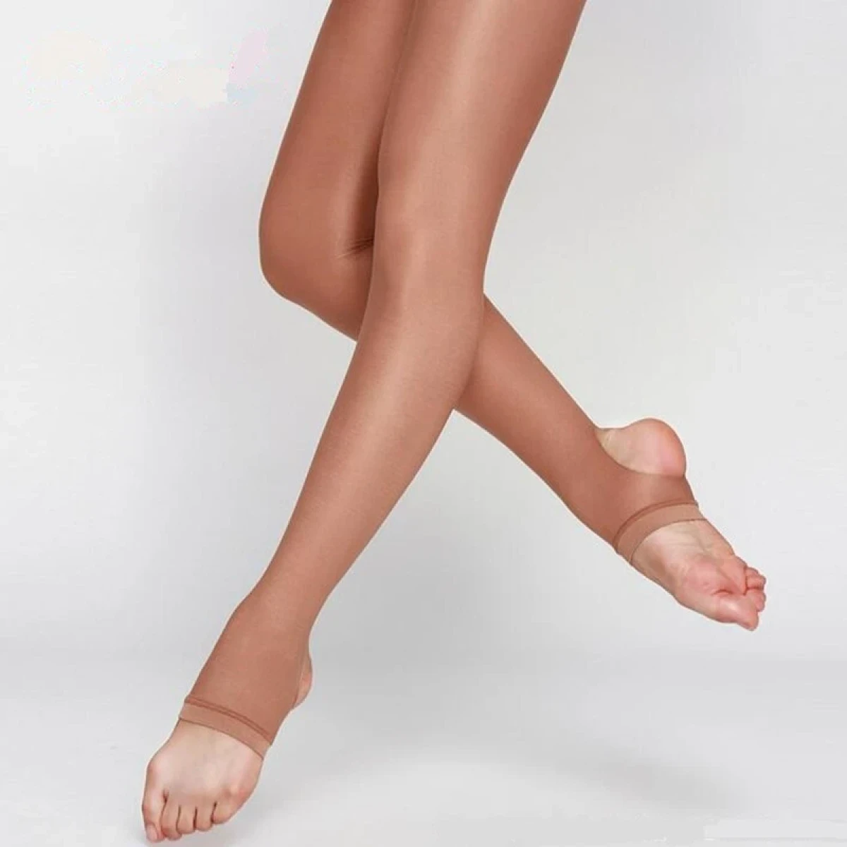 Колготи з вирізом блискучі, Тілесний Колготи з вирізом блискучі, Тілесний