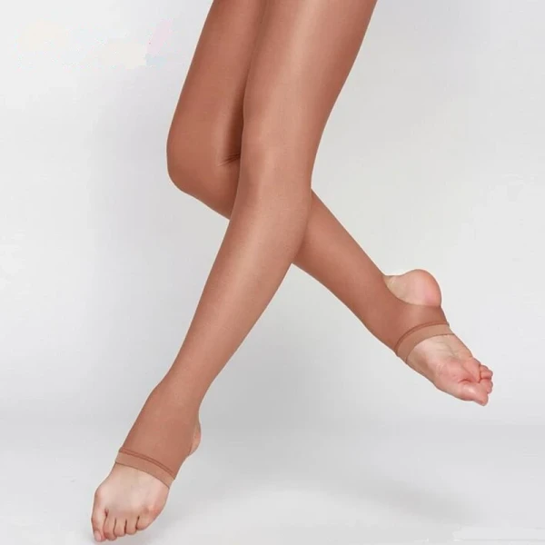 Колготы с тормозами, с блеском, Телесный