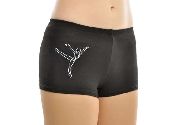 Шорти, Чорний (білі АВ), 80% бавовна + 15% віскоза + 5% лайкра