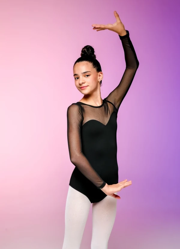 Купальник "Уляна", довгий рукав, Темно-зелений, 90% бавовна + 10% лайкра + сітка